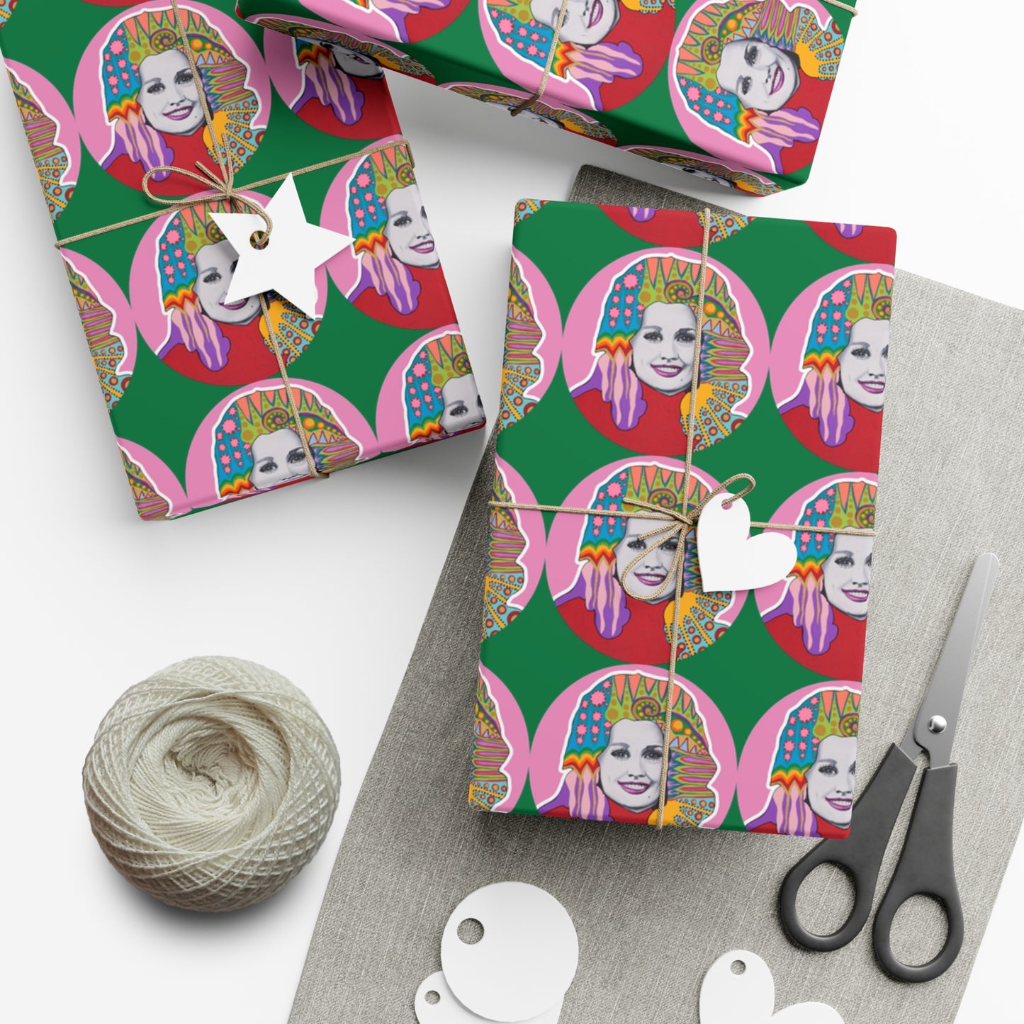 Have A Holly Dolly Christmas Wrapping Paper