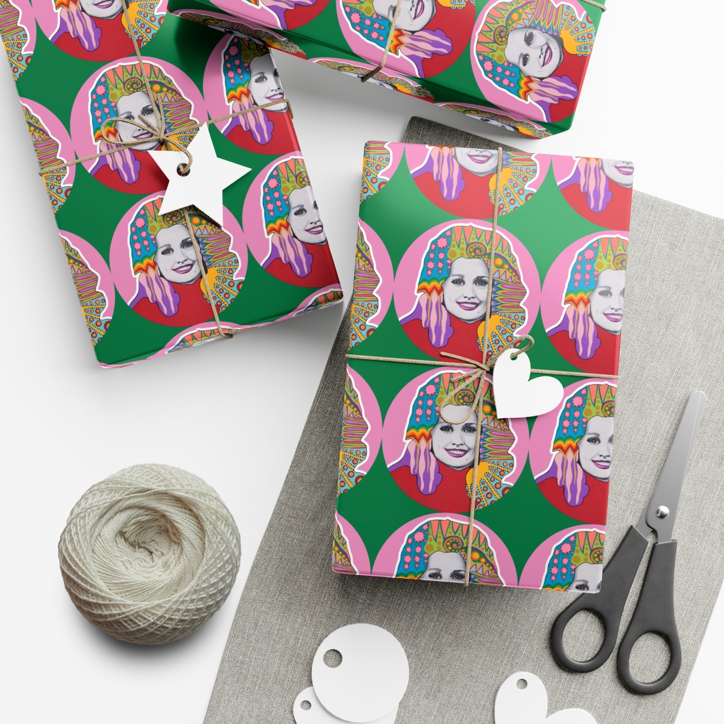 Have A Holly Dolly Christmas Wrapping Paper