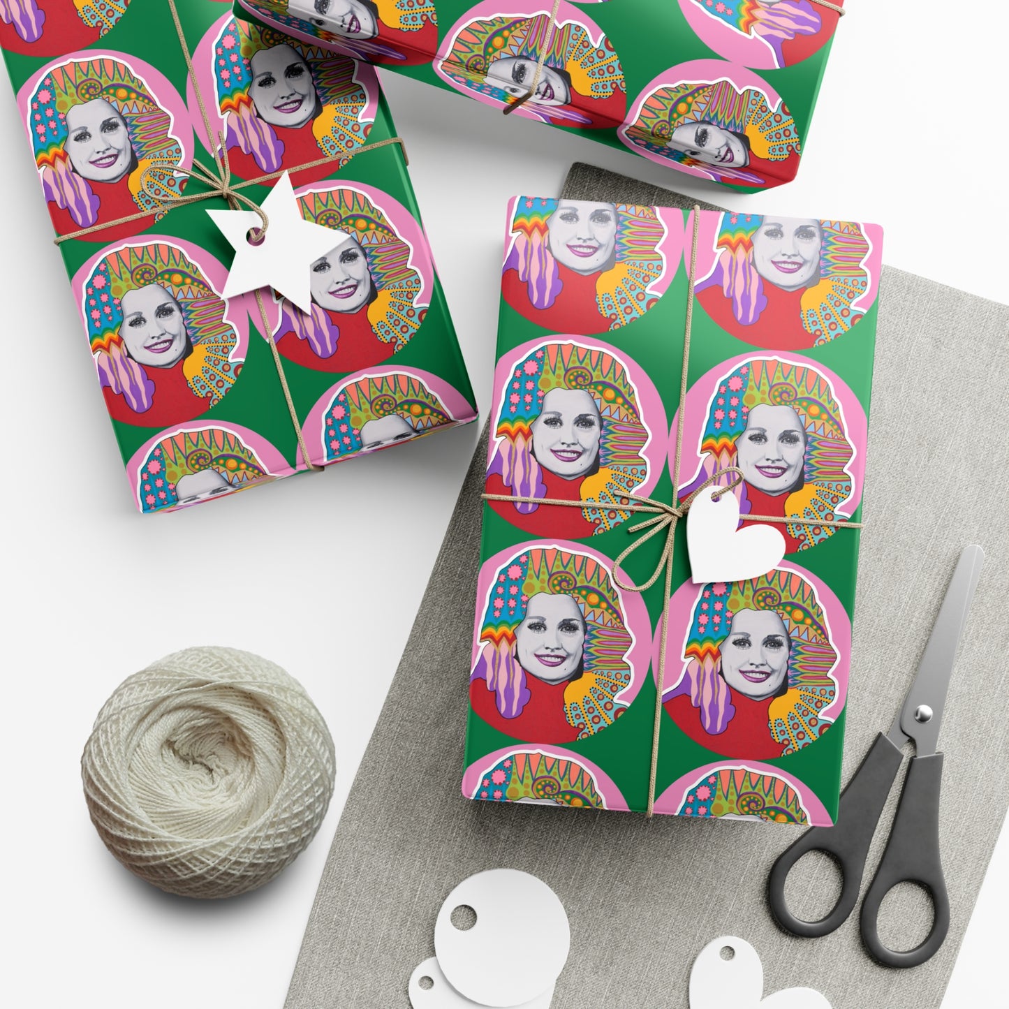 Have A Holly Dolly Christmas Wrapping Paper