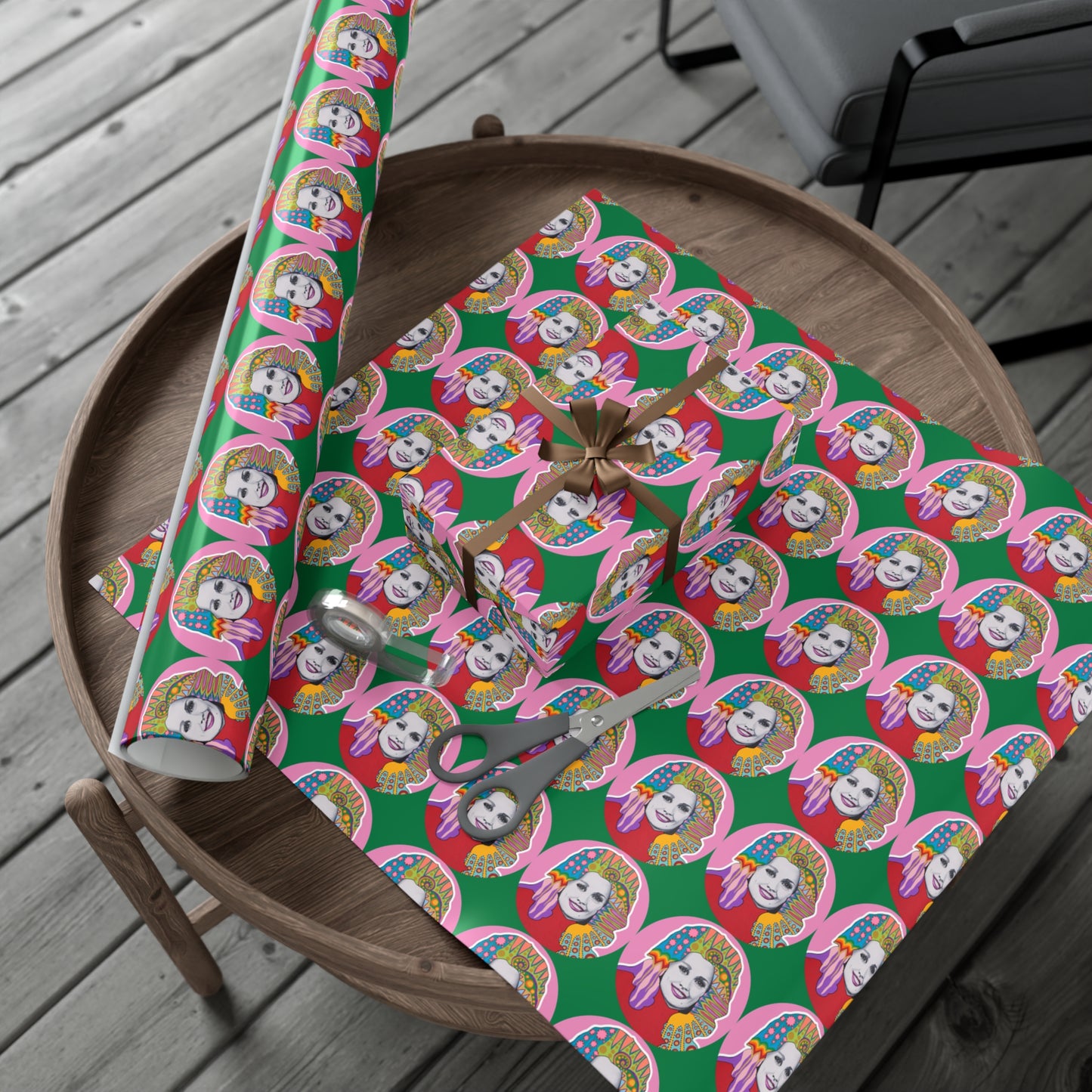 Have A Holly Dolly Christmas Wrapping Paper