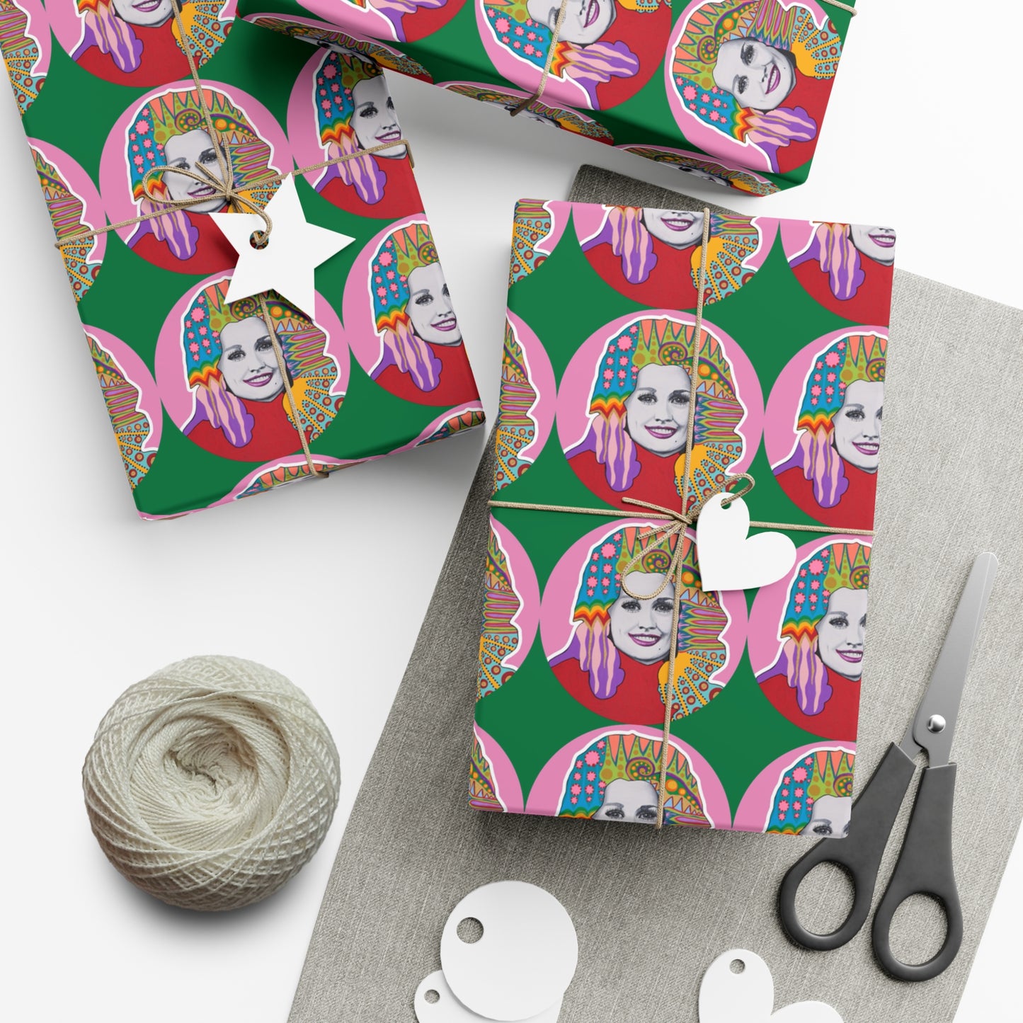 Have A Holly Dolly Christmas Wrapping Paper