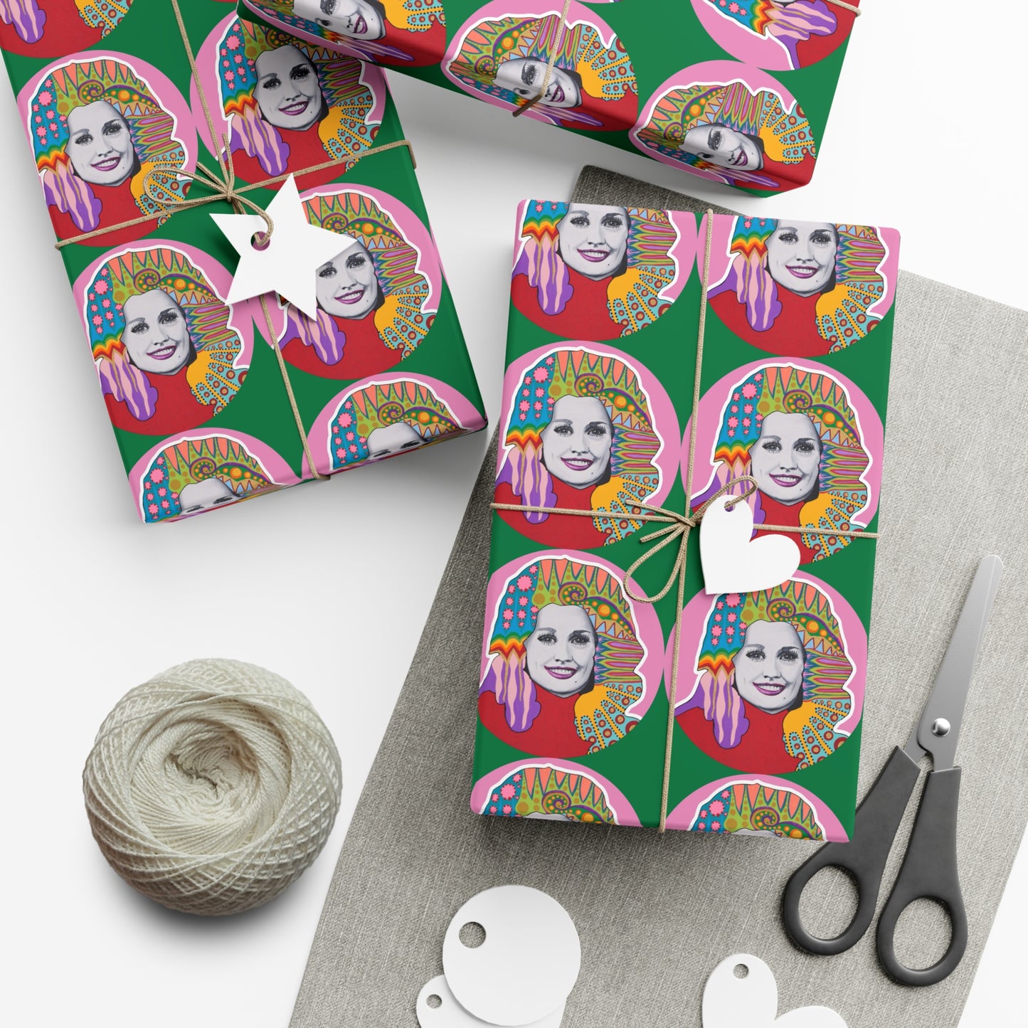 Have A Holly Dolly Christmas Wrapping Paper