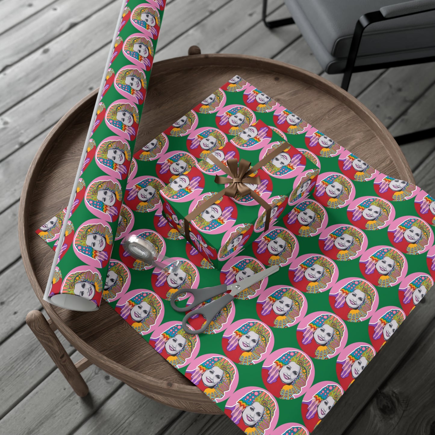 Have A Holly Dolly Christmas Wrapping Paper