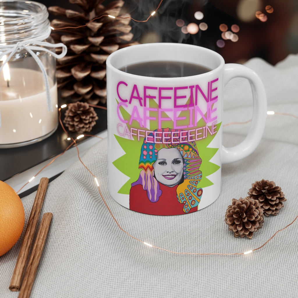 Caffeine Dolly Parton Mug