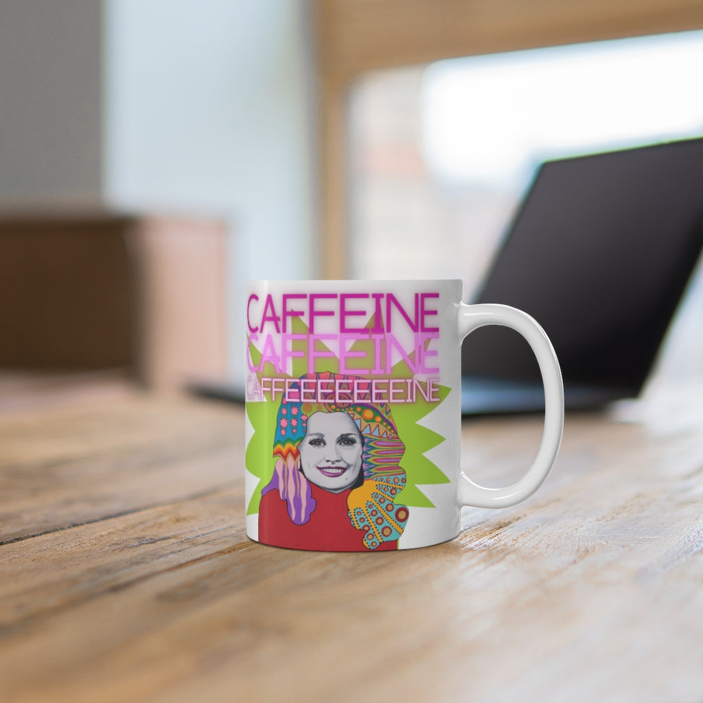 Caffeine Dolly Parton Mug